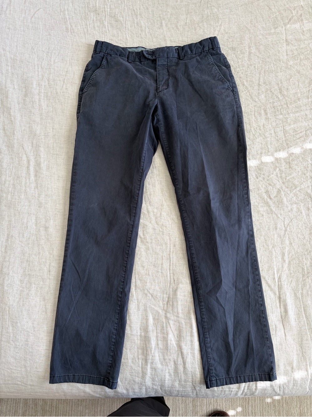 Suit supply Porto slim fit straight leg navy Chino men’s 32